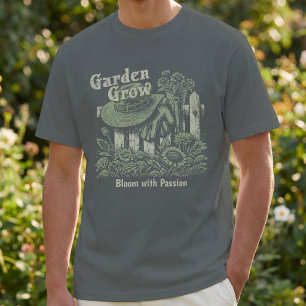 Gartenanbau – Blühe mit Leidenschaft Vintage-Gärtn T-Shirt