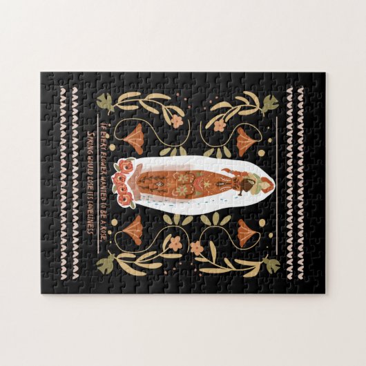 Gartenangebot Blumengezettel Kunst Puzzle (Horizontal)