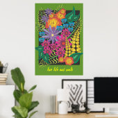 Gartenanlage Blume Bouquet Poster (Heimbüro)