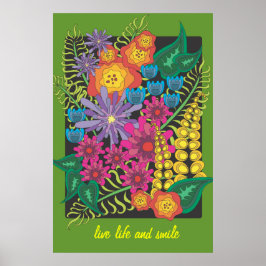 Gartenanlage Blume Bouquet Poster