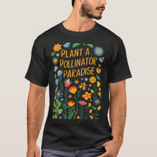 Gartenanlage für Bestäuber gestalten Wildblumen Ei T-Shirt