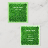 Gartenanlage Grünes Gras Landschaften Quadratische Visitenkarte (Vorne/Hinten)