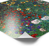 Gartenanlage Gustav Klimt mit Sonnenblumen Fotodruck (Ecke)