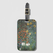 Gartenanlage Gustav Klimt mit Sonnenblumen Gepäckanhänger (Vorderseite Vertikal)