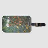 Gartenanlage Gustav Klimt mit Sonnenblumen Gepäckanhänger (Vorderseite (Horizontal))
