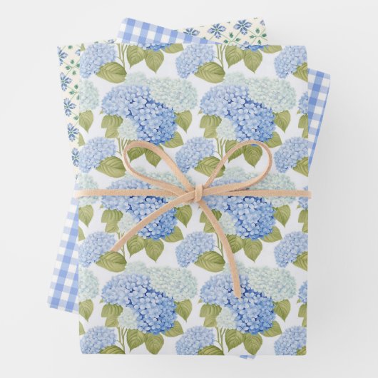 Gartenanlage Hydrangea 3 Geschenkpapier Set (Beispiel)