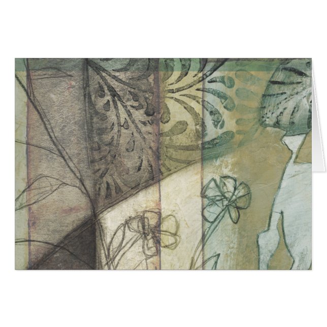 Gartenanlage mit Blätter, Blume und Gras (Vorderseite (Horizontal))