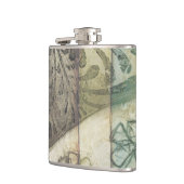 Gartenanlage mit Blätter, Blume und Gras Flachmann (Links)