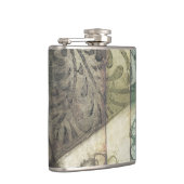 Gartenanlage mit Blätter, Blume und Gras Flachmann (Rechts)