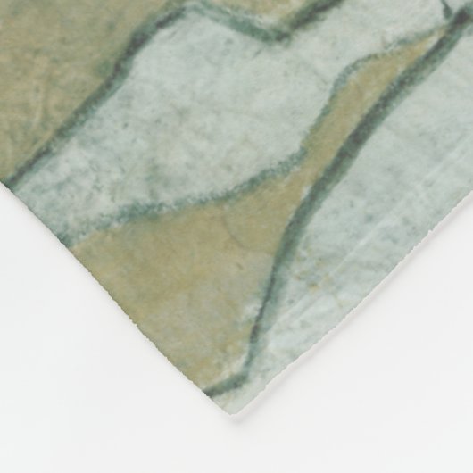 Gartenanlage mit Blätter, Blume und Gras Fleecedecke (Ecke)