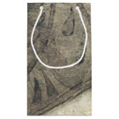 Gartenanlage mit Blätter, Blume und Gras Kleine Geschenktüte (Rückseite)