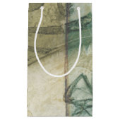 Gartenanlage mit Blätter, Blume und Gras Kleine Geschenktüte (Vorderseite)