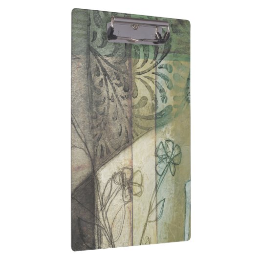 Gartenanlage mit Blätter, Blume und Gras Klemmbrett (Rechts)