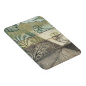 Gartenanlage mit Blätter, Blume und Gras Magnet (Rechte Seite)