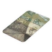 Gartenanlage mit Blätter, Blume und Gras Magnet (Linke Seite)