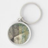 Gartenanlage mit Blätter, Blume und Gras Schlüsselanhänger (Vorne)