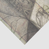 Gartenanlage mit Blätter, Blume und Gras Seidenpapier (Ausschnitt)