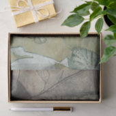 Gartenanlage mit Blätter, Blume und Gras Seidenpapier (Geschenk)