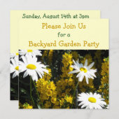 Gartenanlage Party Einladung (Vorne/Hinten)