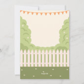 Gartenanlage Party Einladung (Rückseite)