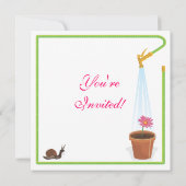 Gartenanlage Party Einladung (Rückseite)