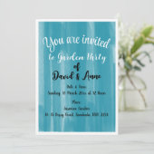 Gartenanlage Party Einladung (Stehend Vorderseite)