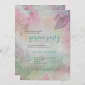 Gartenanlage Party Einladung (Vorne/Hinten)