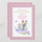 Gartenanlage Party Einladung (Vorne/Hinten)