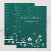 Gartenanlage Party Einladung (Vorne/Hinten)