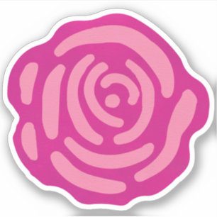 Gartenanlage Rose Aufkleber