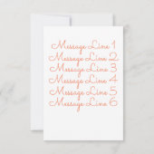 Gartenanlage Wreath Dankeskarte (Rückseite)