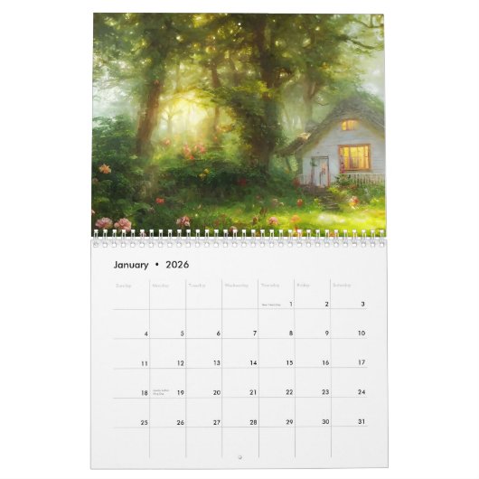 Gartenanlagen Hütten Kalender (Jan 2026)