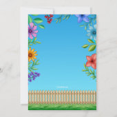 Gartenanlagen Party Einladungen (Rückseite)