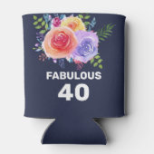 Gartenanlagen Rose Aquarellfarben Blume Fantastisc Dosenkühler (Rückseite)