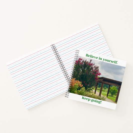 Gartenansicht Motivierend Notizblock (Innenseite)