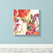 Gartenansicht Tossed Blume Leinwanddruck (Insitu (Holzboden))