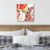 Gartenansicht Tossed Blume Leinwanddruck (Insitu (Schlafzimmer))