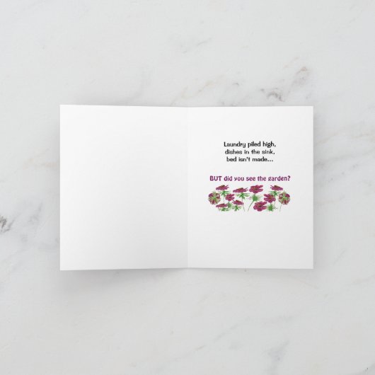 Gartenarbeit #1 karte (Innenseite)