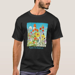 Gartenarbeit 4\Amsterdam Garten Blumen Floral Frau T-Shirt