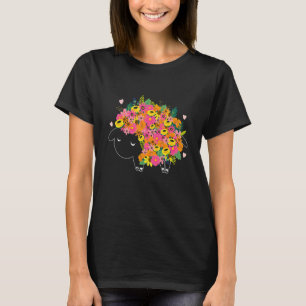 Gartenarbeit 4\Blumen Schaf Niedliches Tier Garten T-Shirt