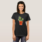Gartenarbeit 4\Fleischfressende Pflanze Venusflieg T-Shirt (Vorne ganz)