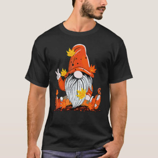 Gartenarbeit 4\Garten-Gnom Frieden Hand hält Karte T-Shirt