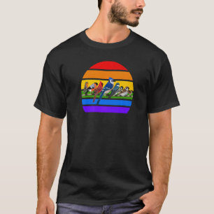 Gartenarbeit 4\Garten Vögel Regenbogen Blauhäher K T-Shirt
