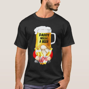 Gartenarbeit 4\Herren Bier Tasse Gnom Für Papa Gär T-Shirt