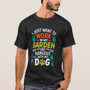 Gartenarbeit 4\Hundefreund Botanik-Fan-Ausrüstung  T-Shirt
