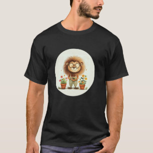 Gartenarbeit 4\Toller Gärtner mit Brille Löwe Brin T-Shirt