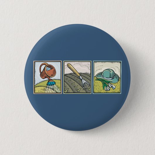 Gartenarbeit Button (Vorderseite)