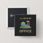 Gartenarbeit Button (Vorne & Hinten)