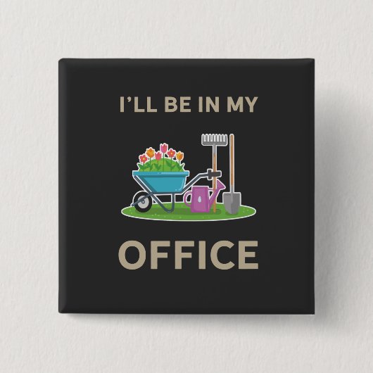 Gartenarbeit Button (Vorderseite)