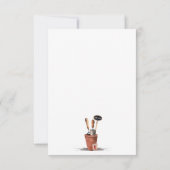 Gartenarbeit dank Karte (Rückseite)